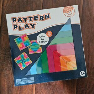 MindWare Pattern Play Colorful Wooden Blocks 80pc set, BRAND NEW